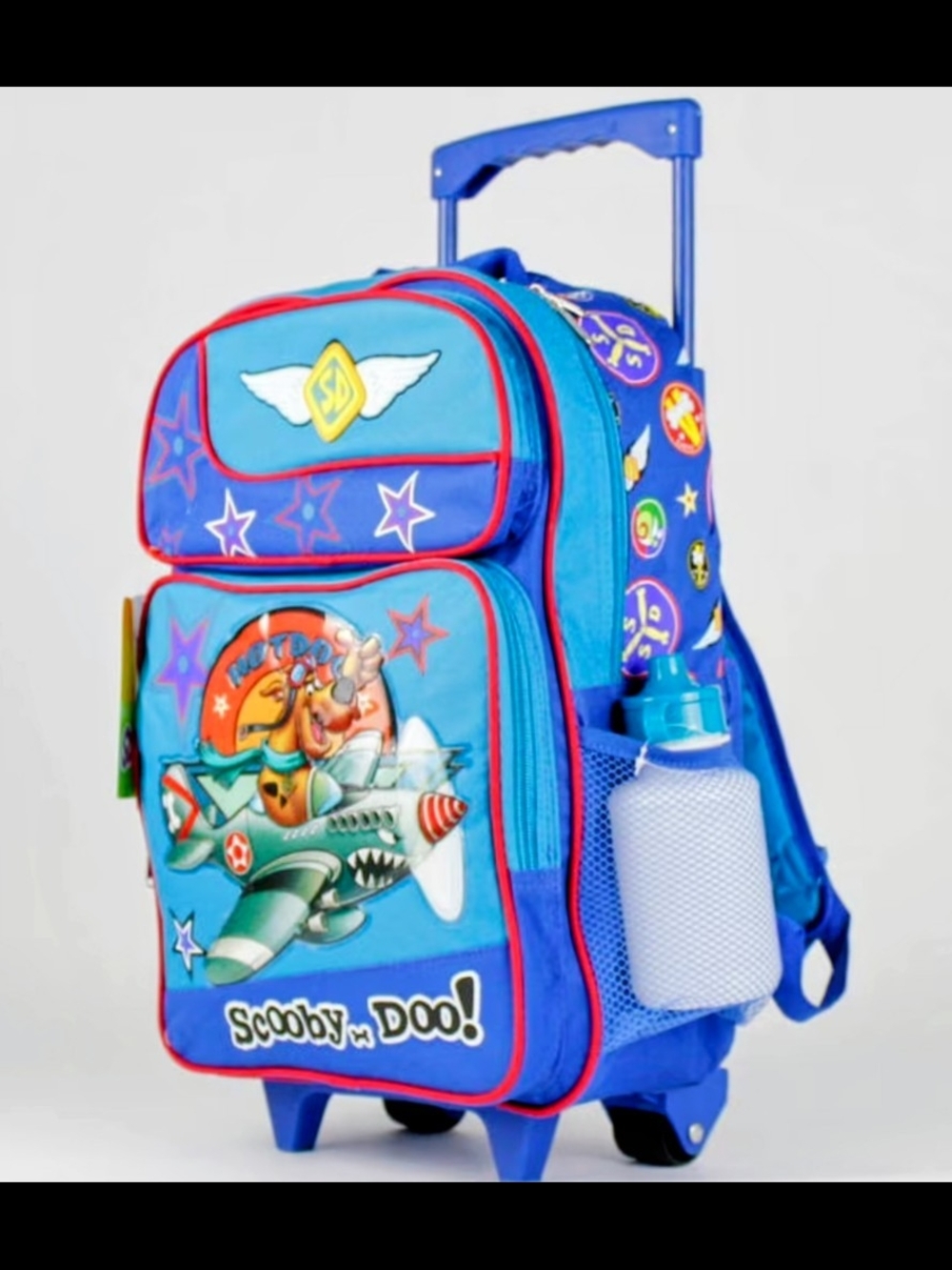 New Scooby Doo Rolling Backpack (unisex) With Sports Bottle